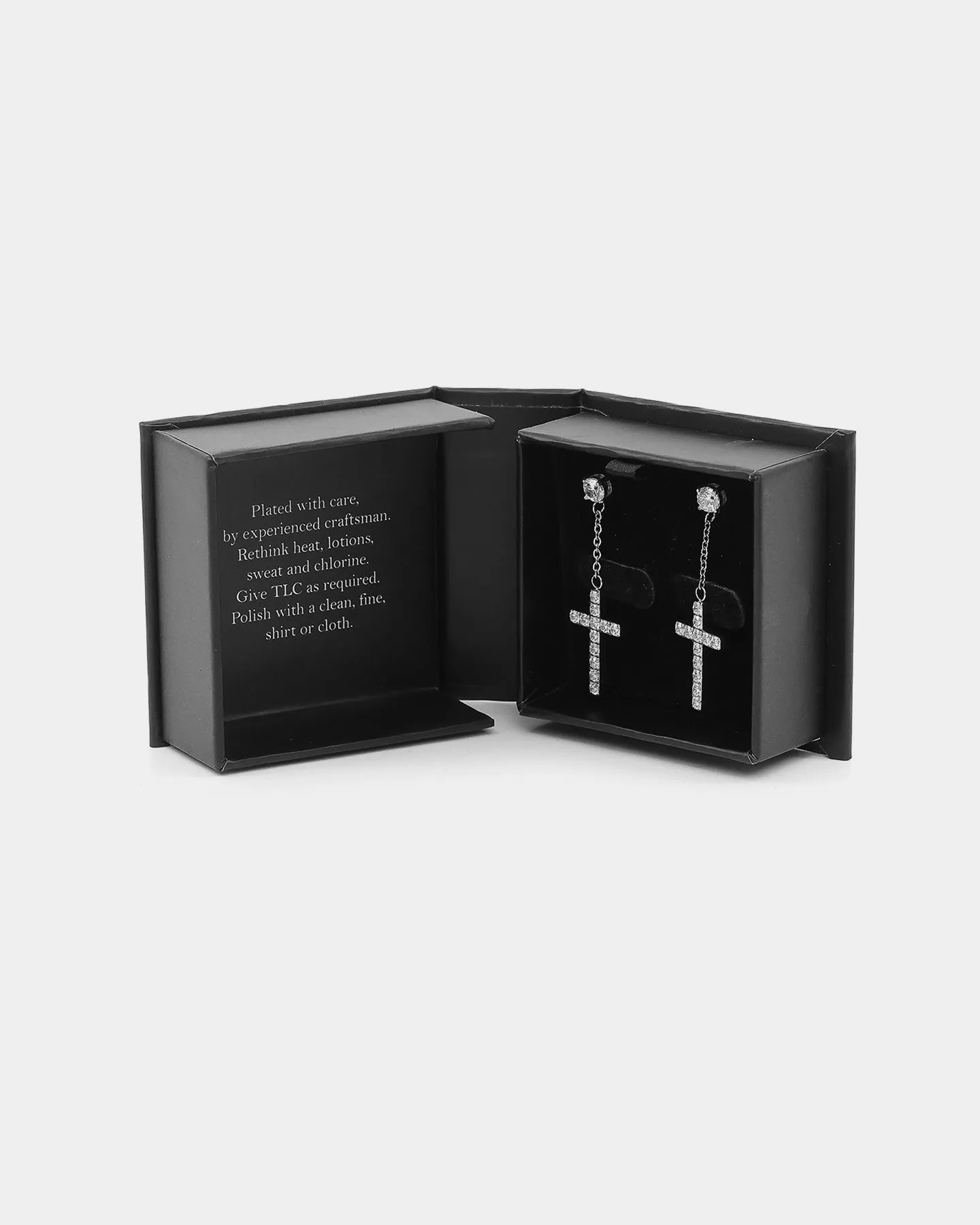 NXS Ascend Earrings Iced White Gold