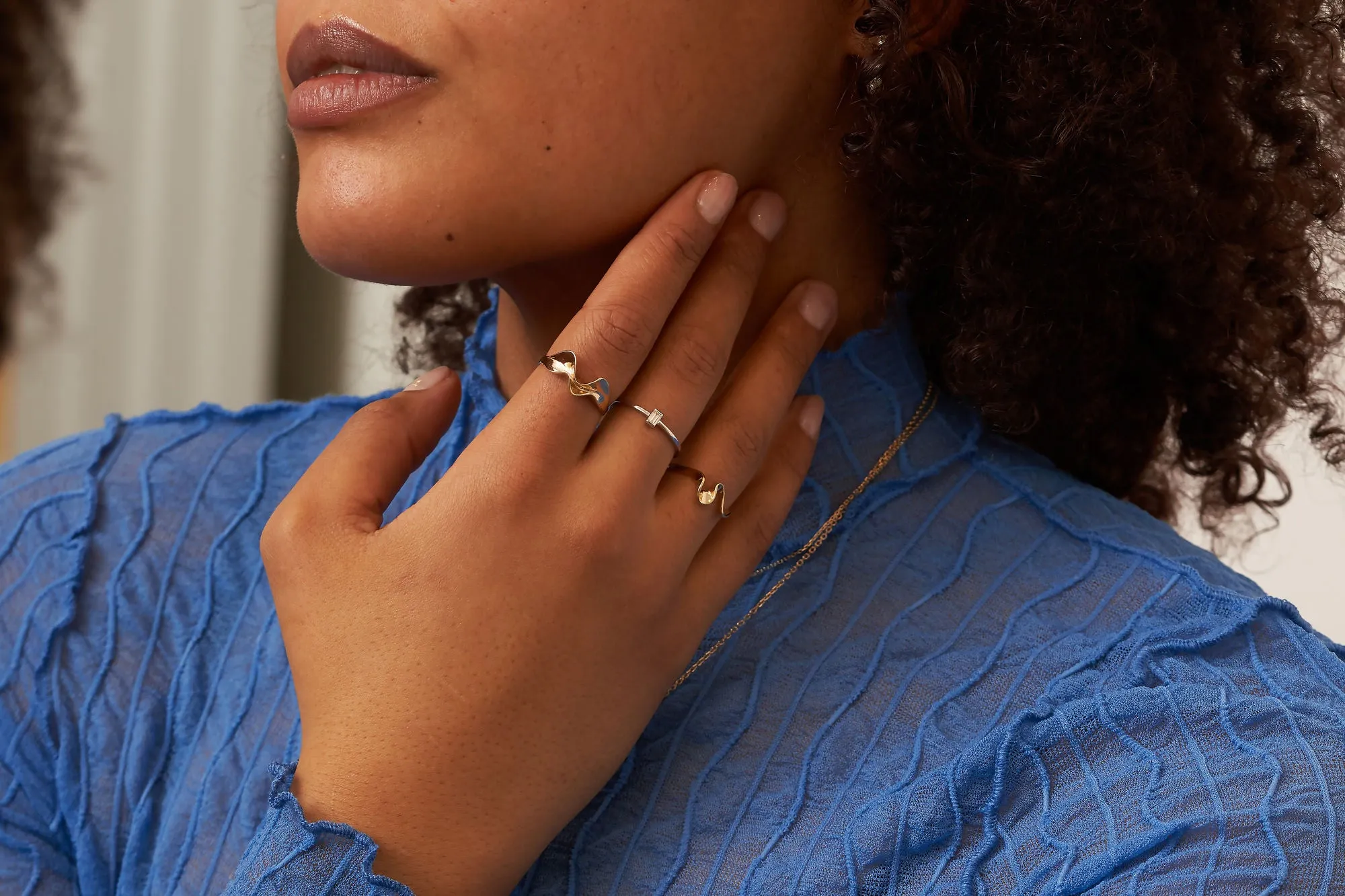 Organic Statement 14K Gold Ring