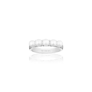 Padua Silver Ring w. White Pearls