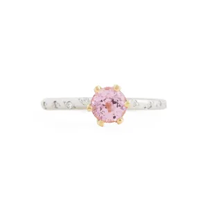 Pale Pink Spinel Solitaire Ring Pieces of Eight