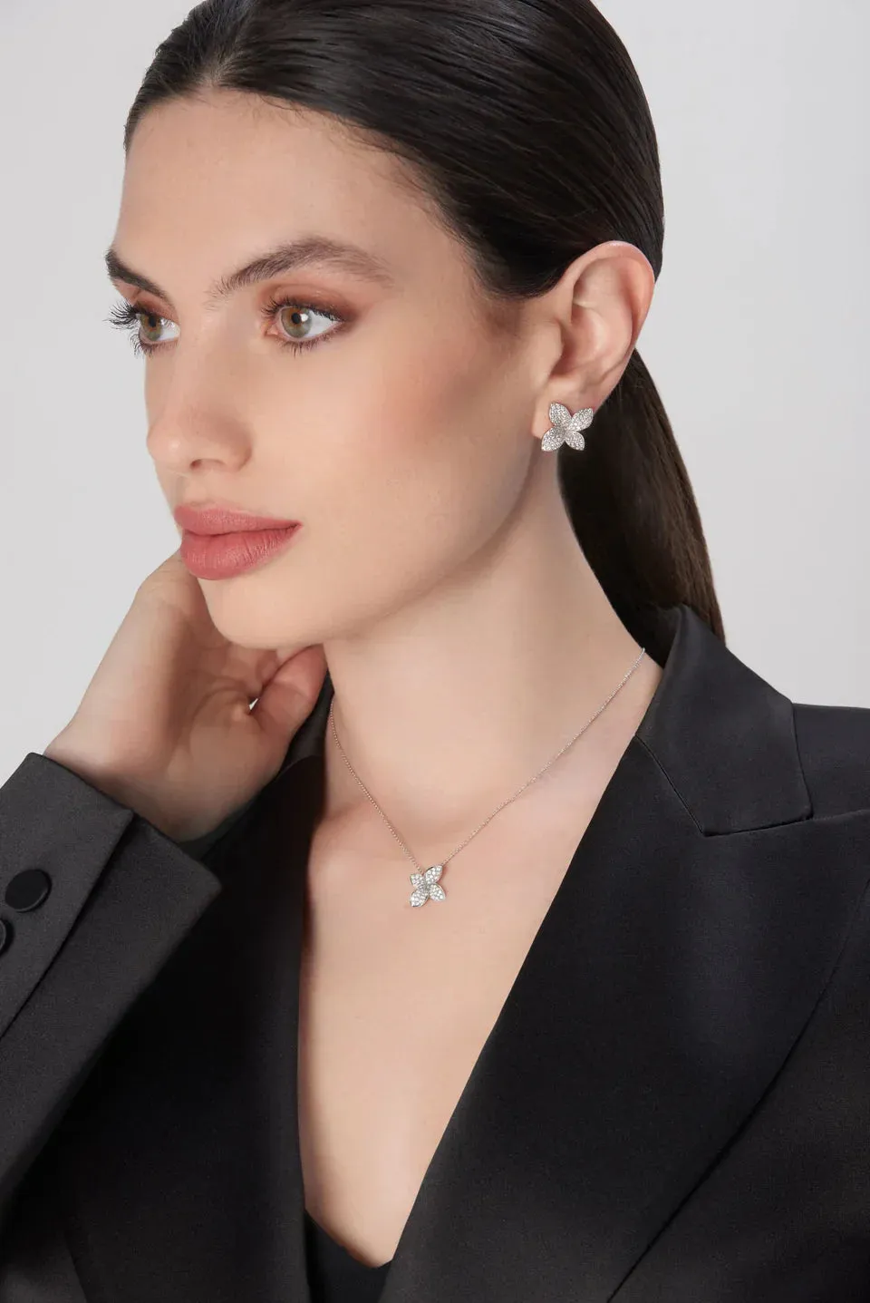 Pasquale Bruni Petit Garden 18ct White Gold 1.37ct Diamond Earrings