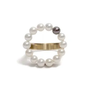 Pearl Circle Ring Pieces of Eight