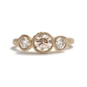 Precious Big Rock Trio Ring Pieces of Eight