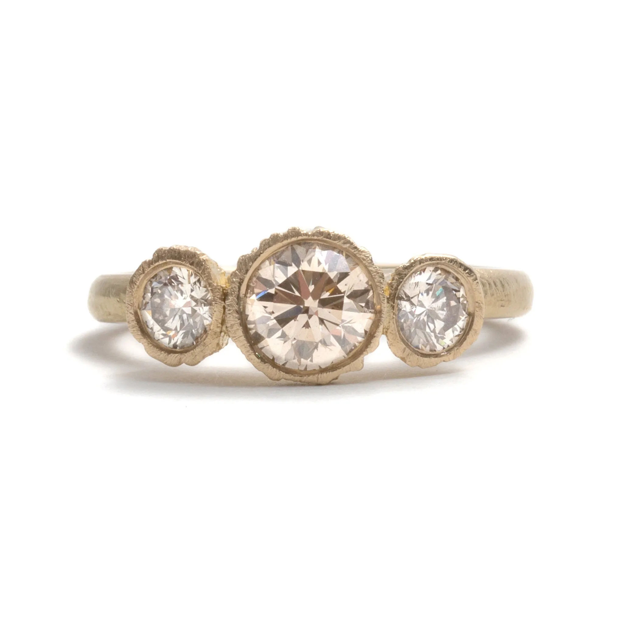 Precious Big Rock Trio Ring Pieces of Eight
