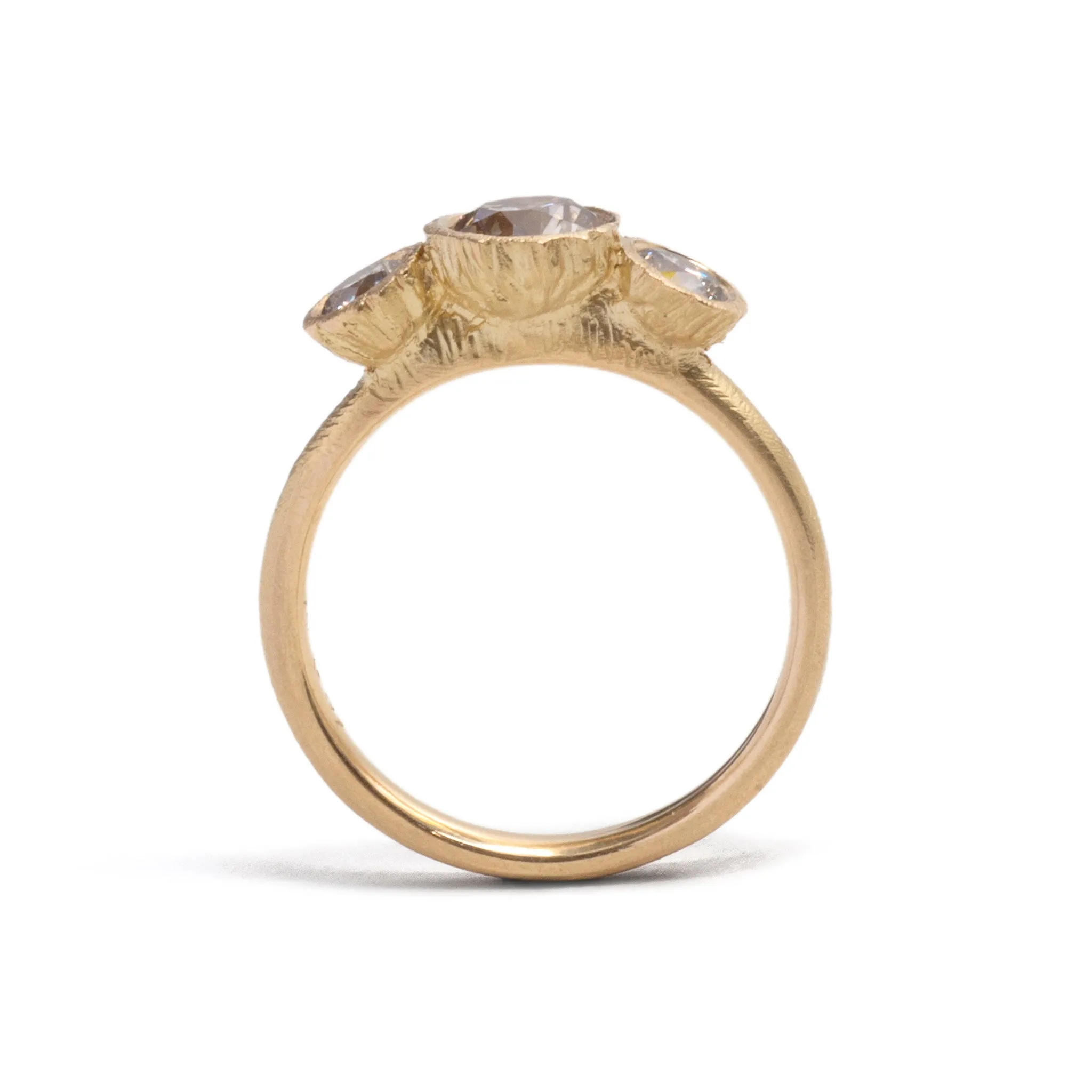 Precious Big Rock Trio Ring Pieces of Eight