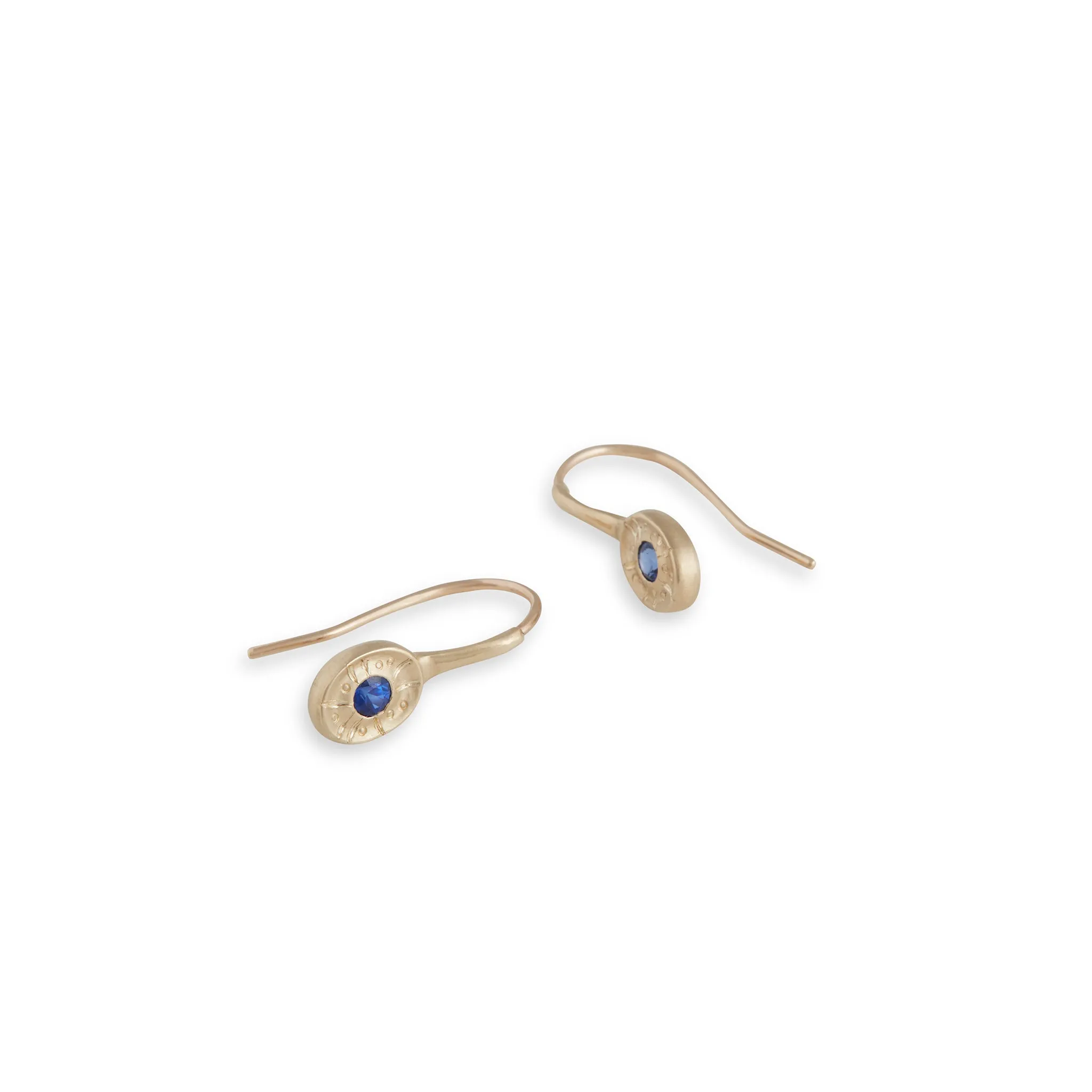 Radiate Ceylon Sapphire Earrings Pieces of Eight
