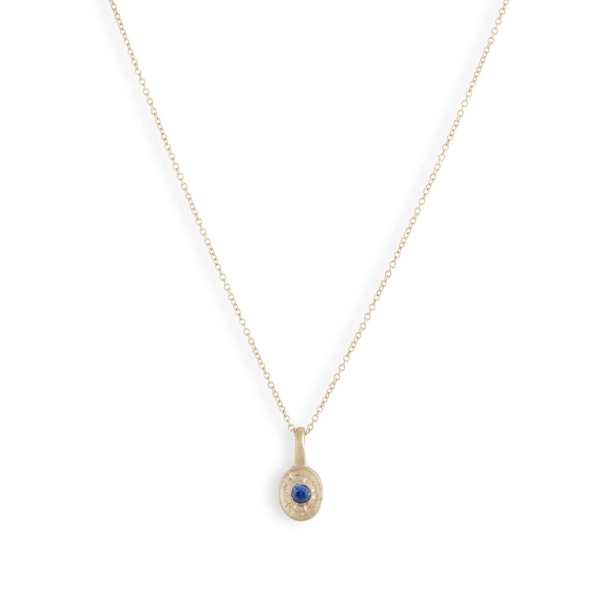 Radiate Ceylon Sapphire Pendant Pieces of Eight