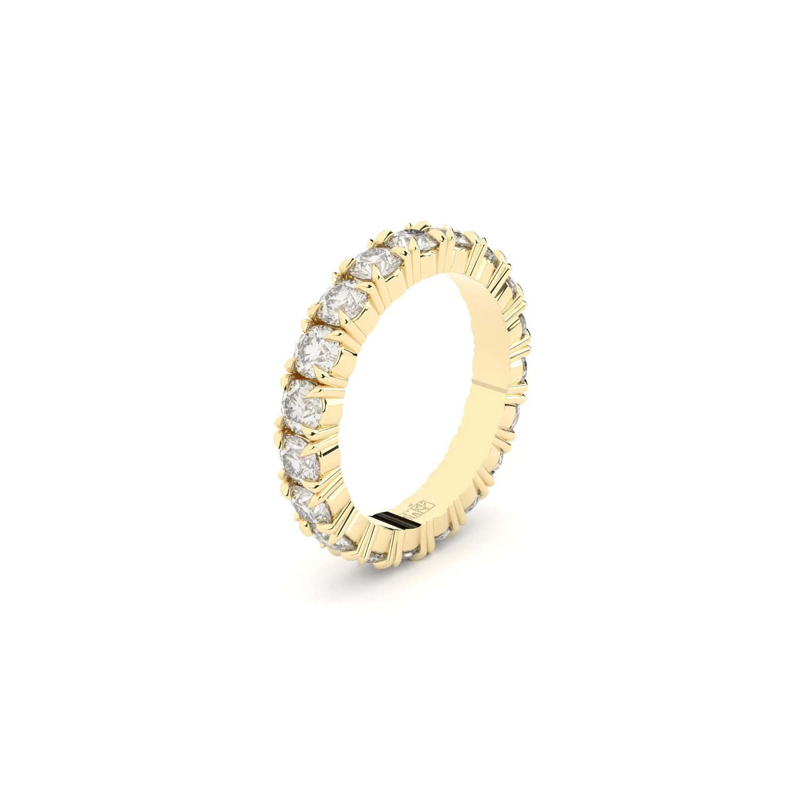 Reflection Luxury Eternity 18K Whitegold Ring w. Lab-Grown Diamonds