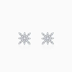 Rose Gold Beautiful Jasmine Diamond Earrings Giva