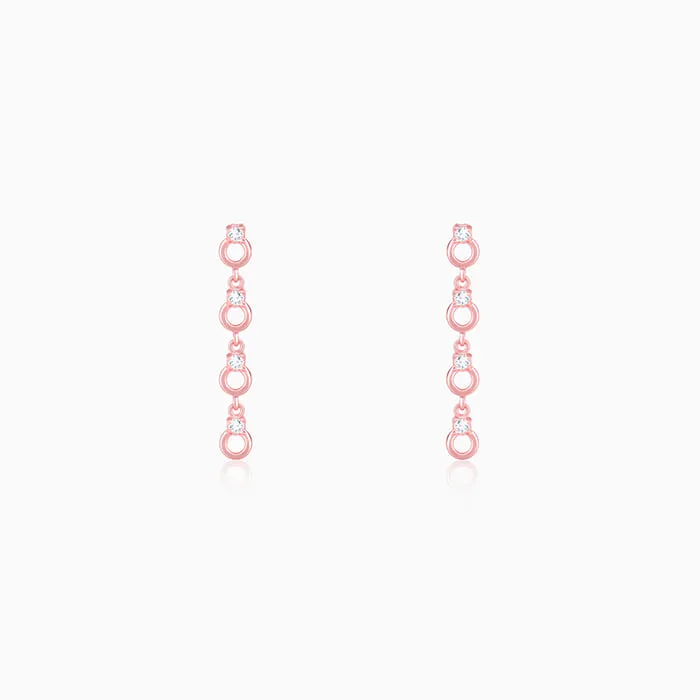 Rose Gold Bridal Blush Earrings Giva