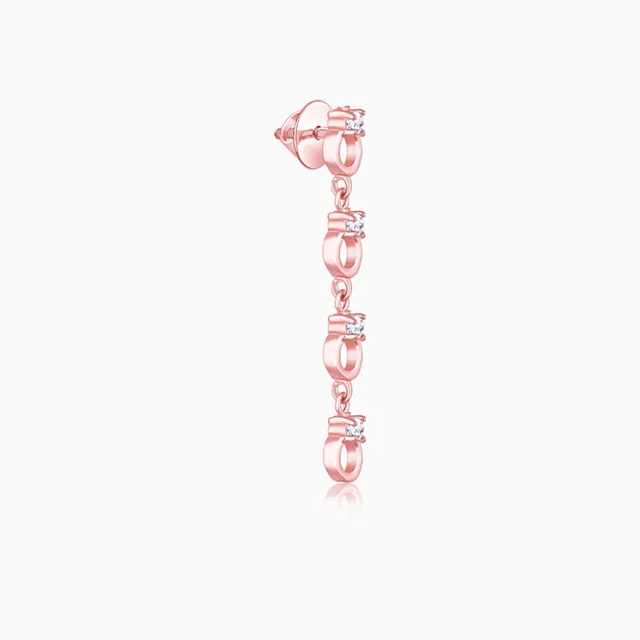 Rose Gold Bridal Blush Earrings Giva