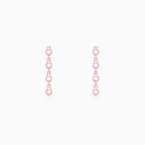 Rose Gold Bridal Blush Earrings Giva