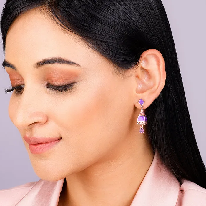 Rose Gold Dream Tower Teardrop Earrings Giva