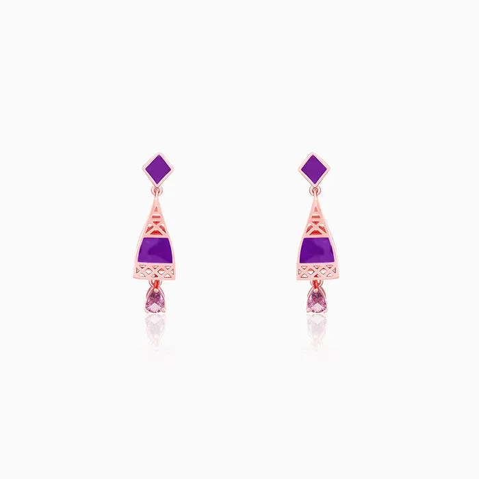 Rose Gold Dream Tower Teardrop Earrings Giva