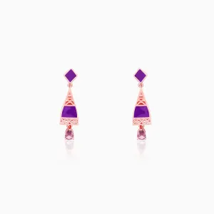 Rose Gold Dream Tower Teardrop Earrings Giva
