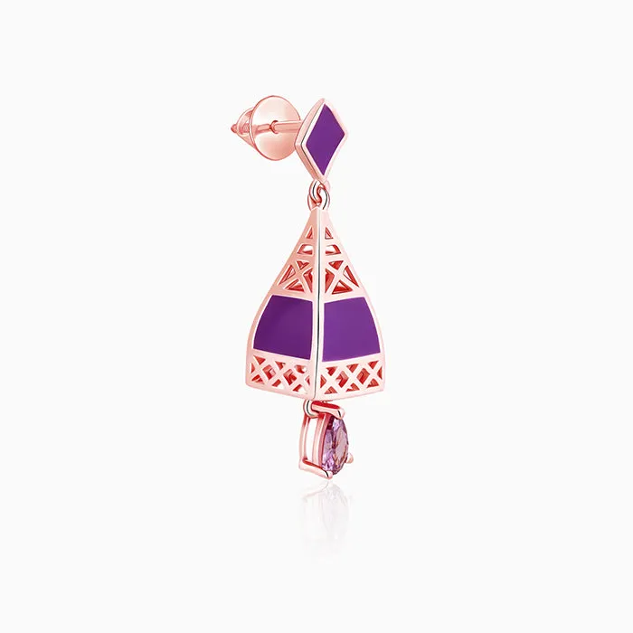 Rose Gold Dream Tower Teardrop Earrings Giva