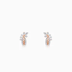 Rose Gold Juno J-hoop Diamond Earrings Giva