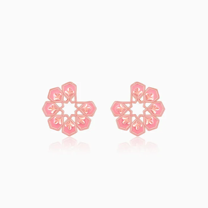Rose Gold Mughal Monument Stud Earring Giva