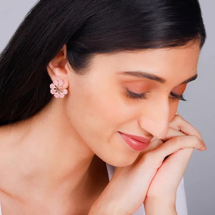 Rose Gold Mughal Monument Stud Earring Giva