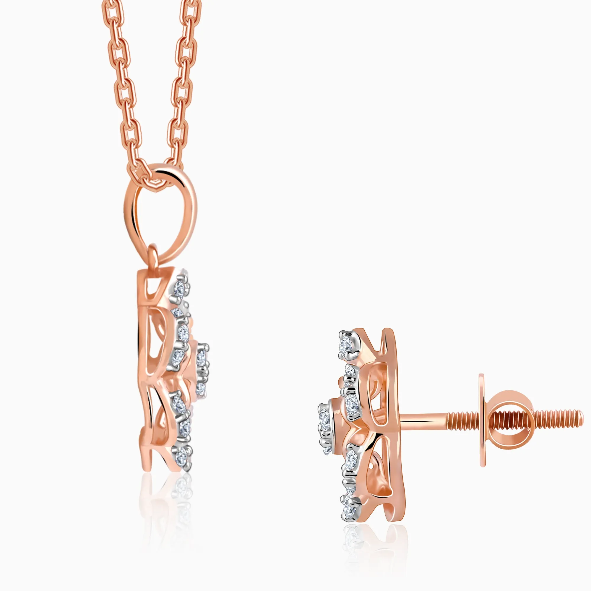 Rose Gold Stately Diamond Set Giva