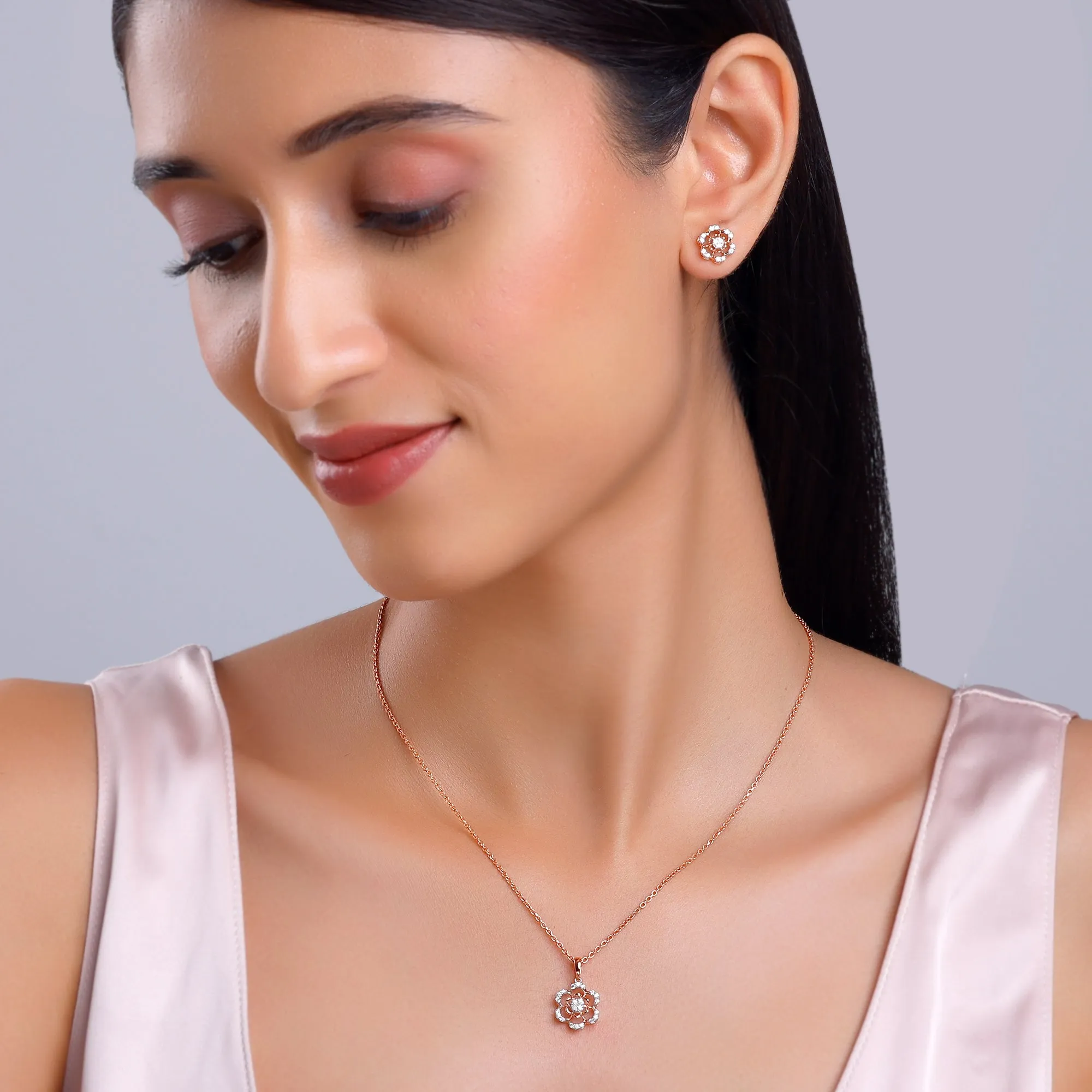 Rose Gold Stately Diamond Set Giva