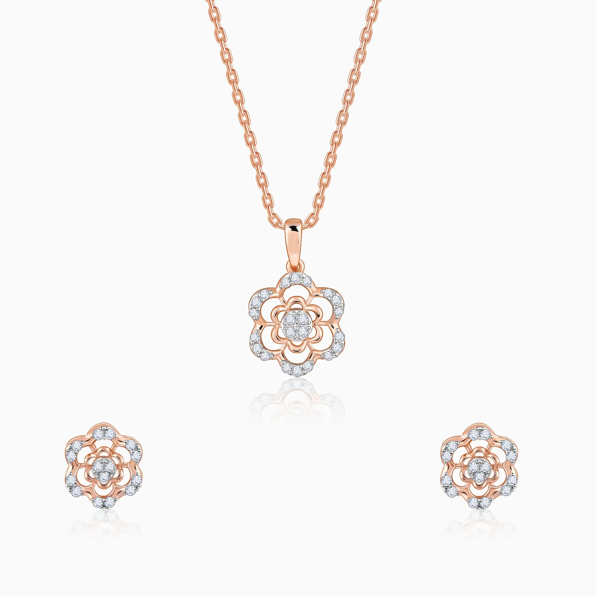 Rose Gold Stately Diamond Set Giva