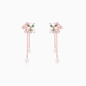 Rose Gold Terrific Trillium Danglers Giva