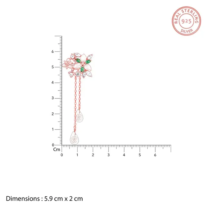 Rose Gold Terrific Trillium Danglers Giva