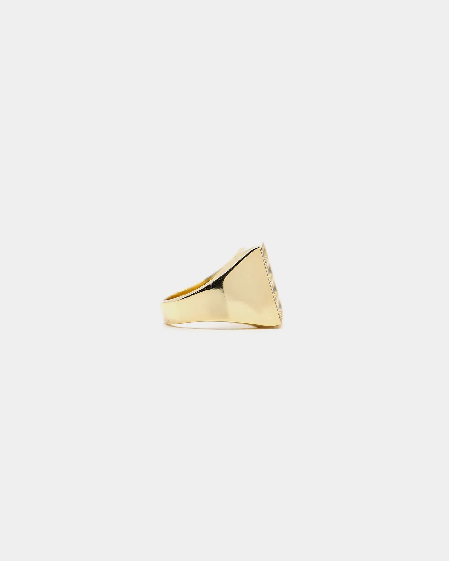 Saint Morta Men's Guardian Ring Iced Gold