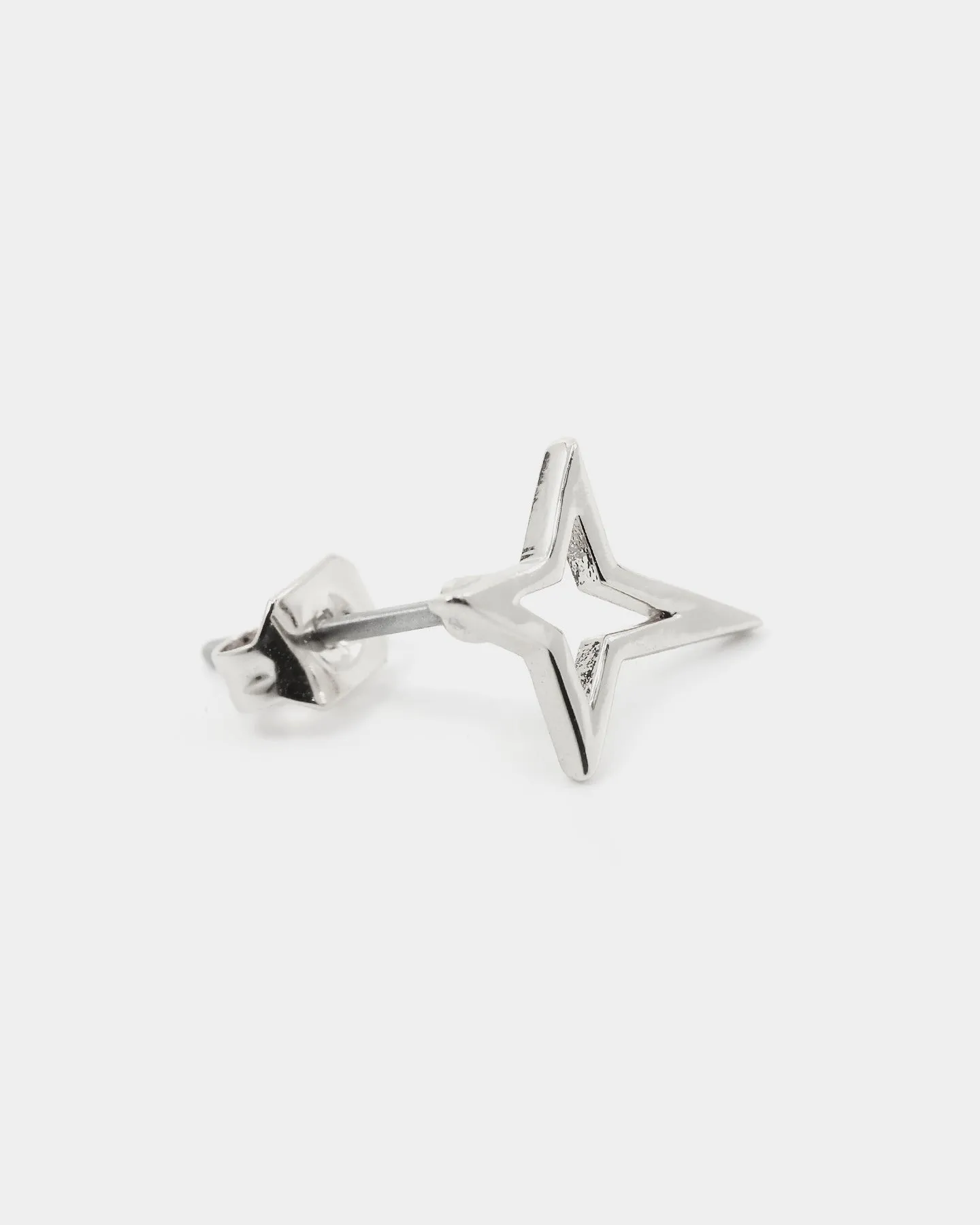 Saint Morta The 4 Point Earrings White Gold