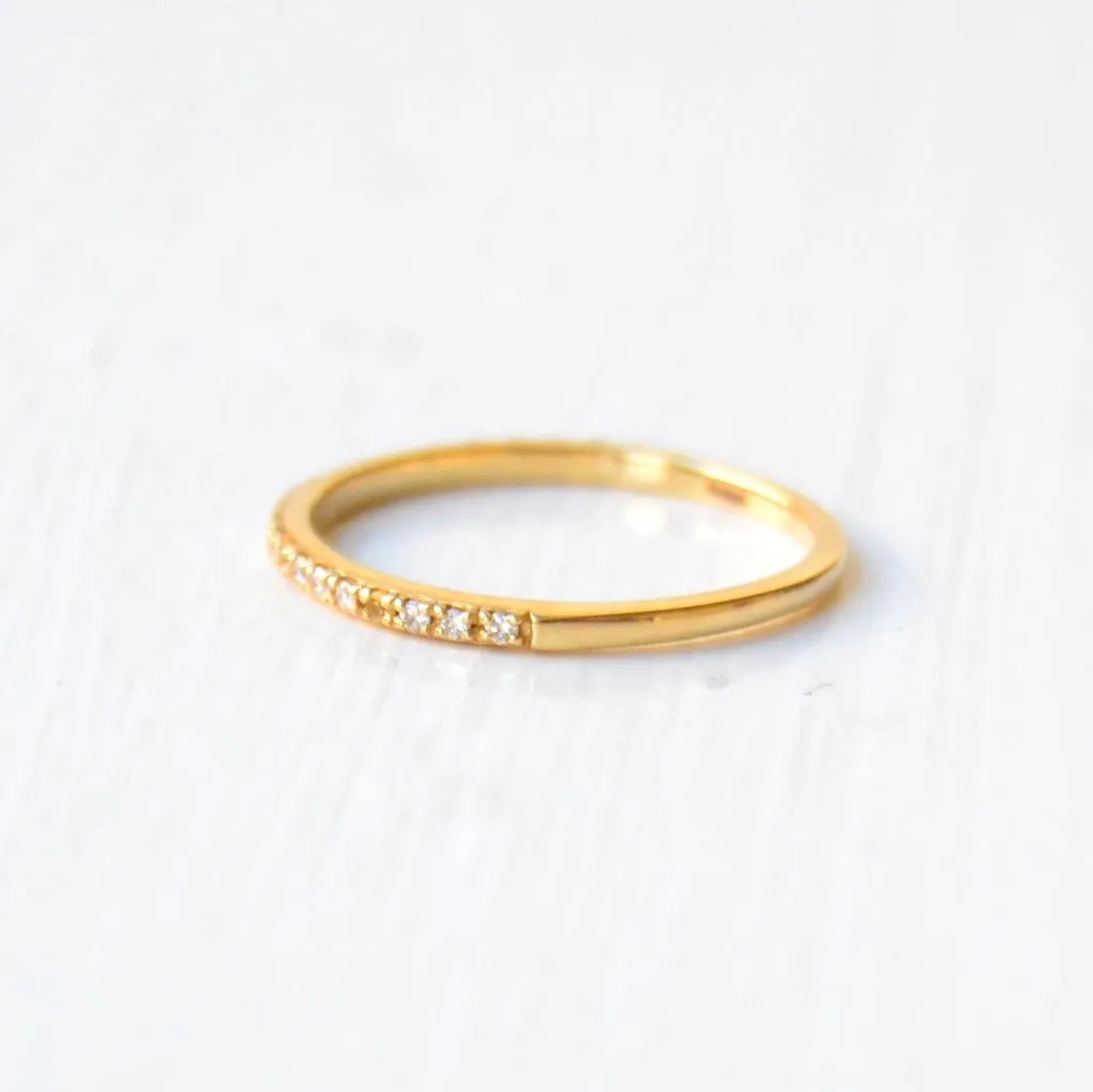 Sarah Lil Mix 14K Gold Ring w. Sapphires & Diamonds