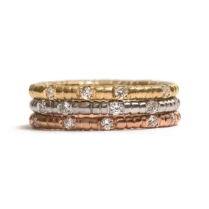Scattered Seeds Diamond Wedding Ring Pieces of Eight
