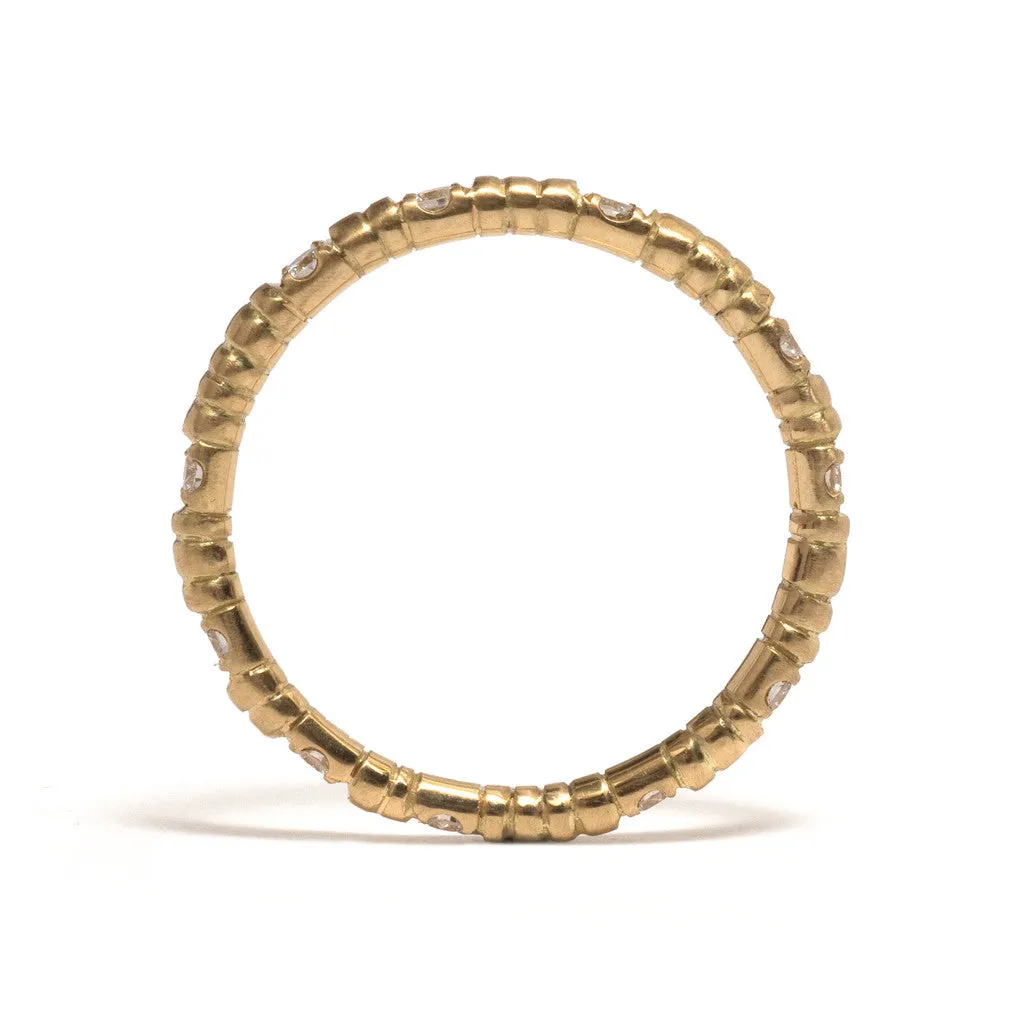 Scattered Seeds Diamond Wedding Ring Pieces of Eight