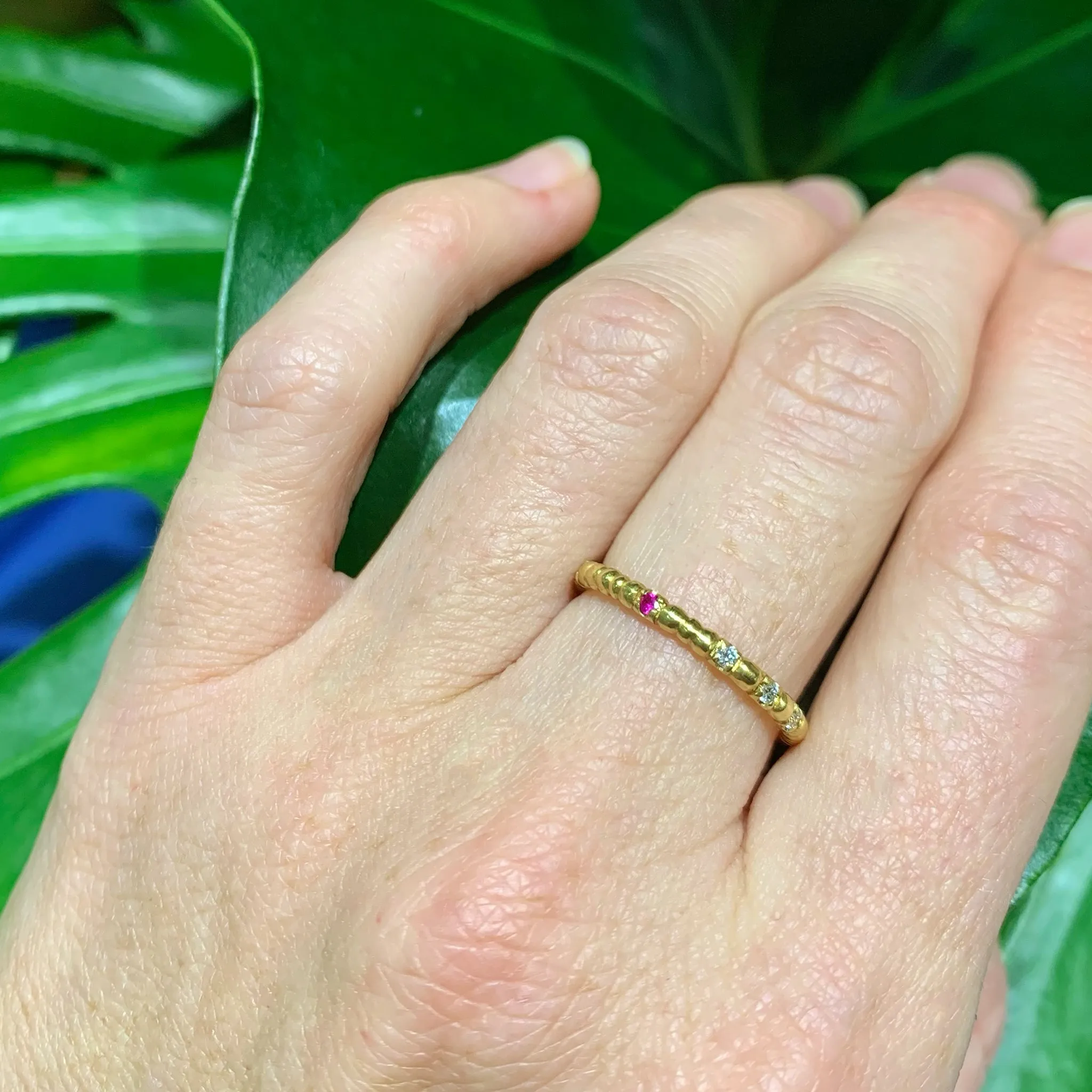 Scattered Seeds Ruby Ring Pieces of Eight