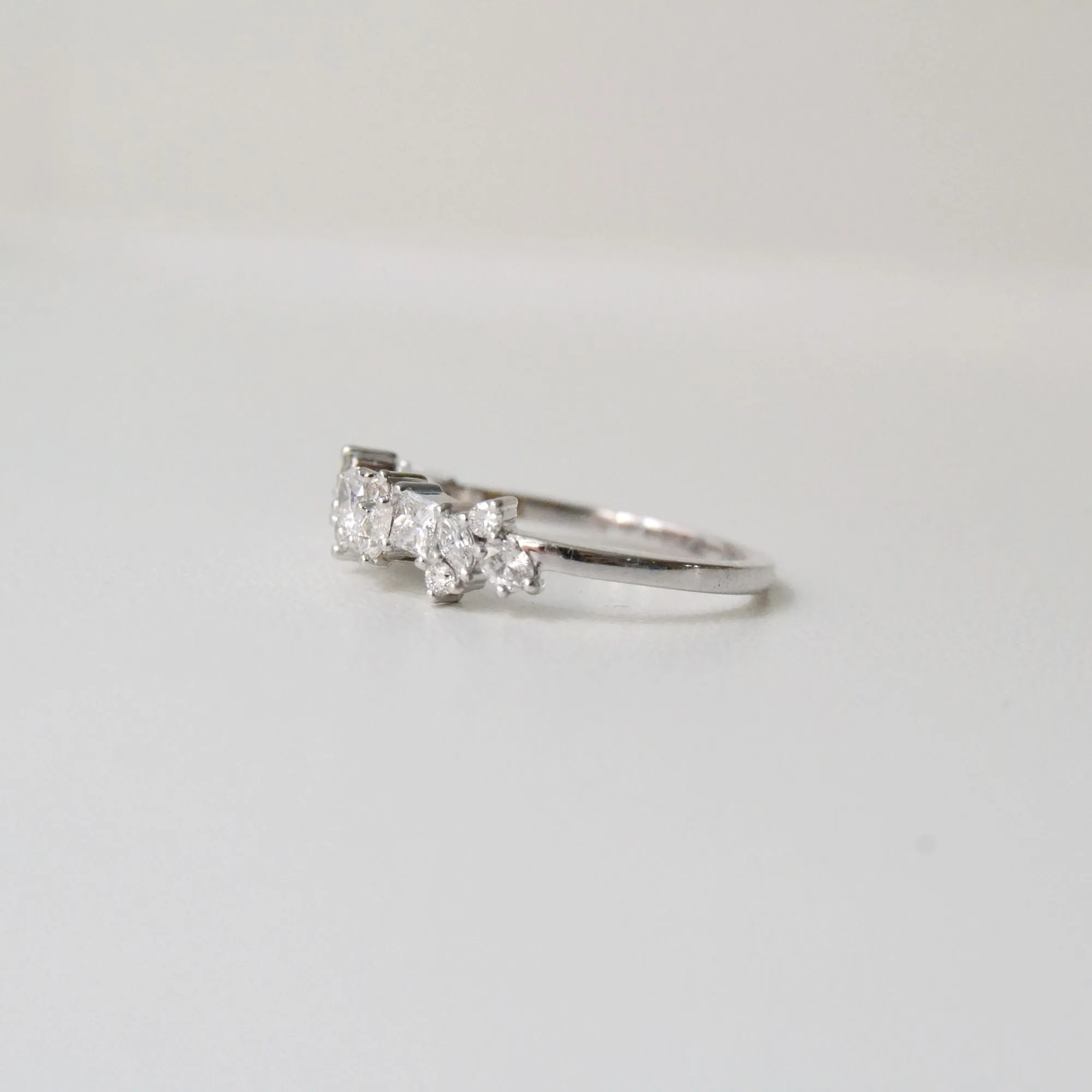 Shamaila 18K Whitegold Ring w. Diamonds