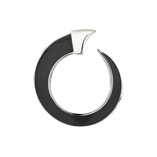 Shaun Leane Sabre Solis Sterling Silver Jet Ceramic Ring