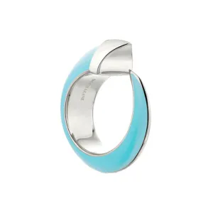 Shaun Leane Sabre Solis Sterling Silver Lagoon Ceramic Ring