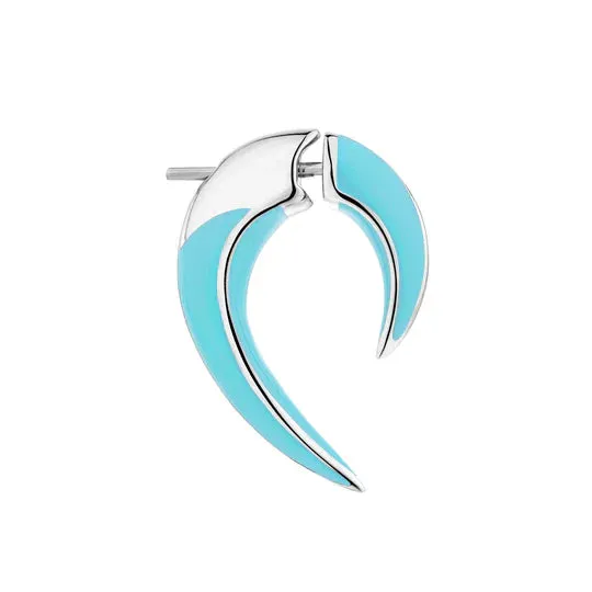 Shaun Leane Sabre Solis Talon Sterling Silver Lagoon Ceramic Earrings
