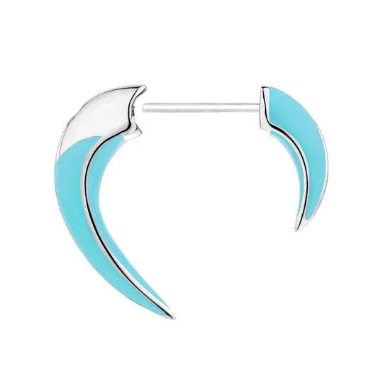 Shaun Leane Sabre Solis Talon Sterling Silver Lagoon Ceramic Earrings
