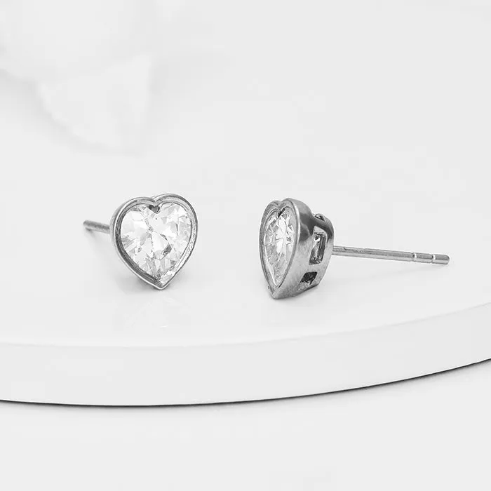 Silver Coeur Set with Link Chain Giva