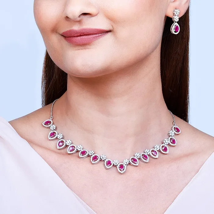 Silver Royal Pink Gorgeous Set Giva