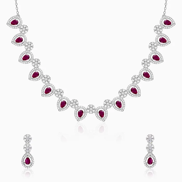 Silver Royal Pink Gorgeous Set Giva