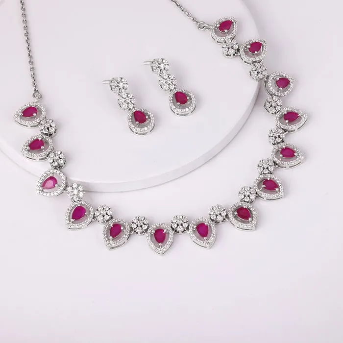 Silver Royal Pink Gorgeous Set Giva