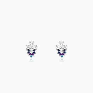 Silver Summer Love Stud Earrings Giva