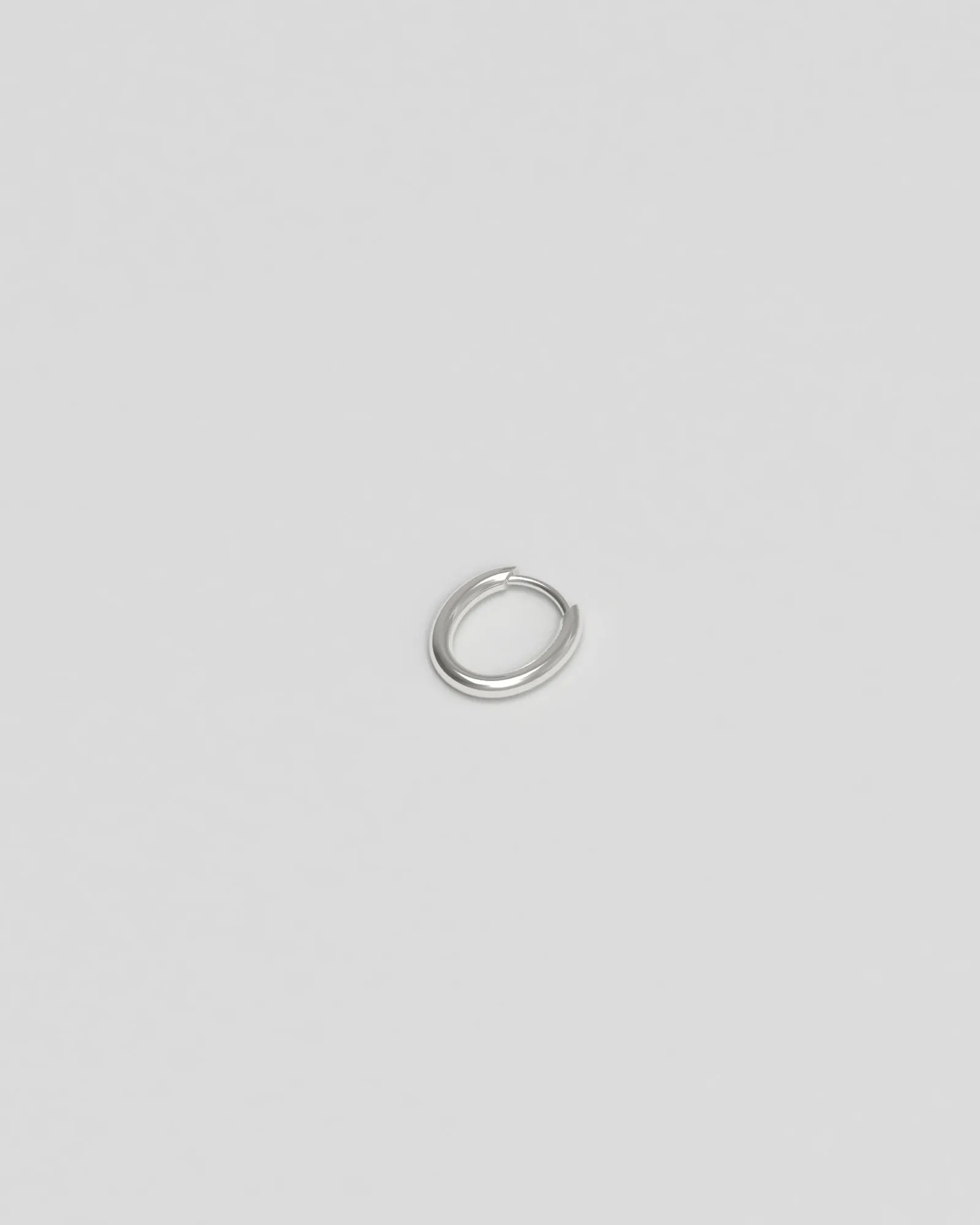 Slim Tiny Silver Hoops