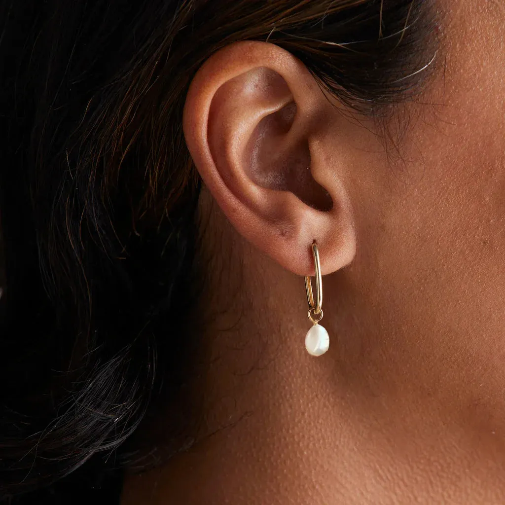 Small Elysian Baroque Pearl Drops Earrings Pieces of Eight
