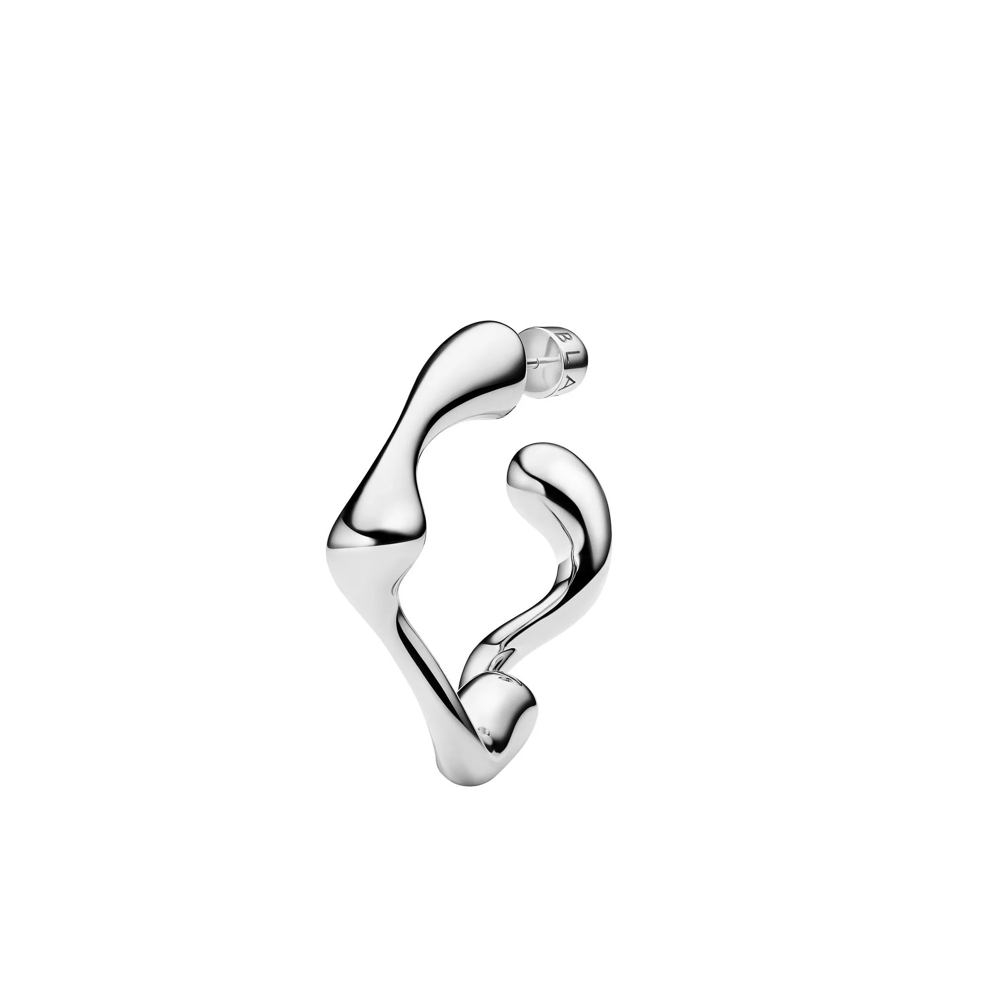 Splash Small Silver Hoops