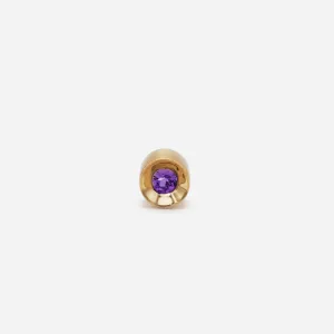 Spot Single 18K & 10K Earring w. 2,5mm Amethyst