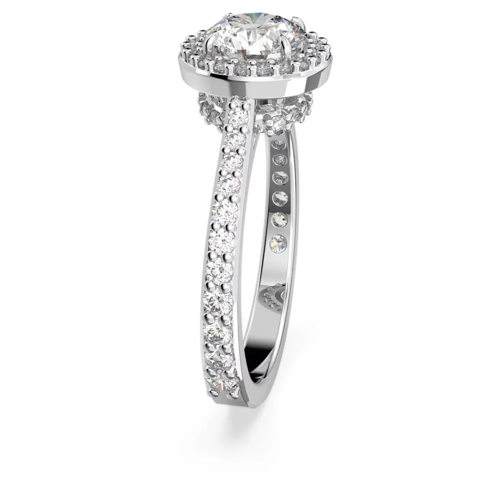 Swarovski Constella Cocktail Ring Round cut Pavé White Rhodium plated  55
