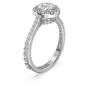 Swarovski Constella Cocktail Ring Round cut Pavé White Rhodium plated  55